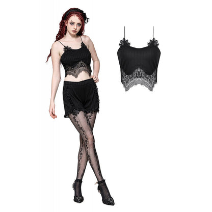 Dark in Love Eliza Gothic Black Sexy Camisole