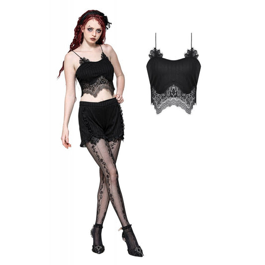 Dark in Love Eliza Gothic Black Sexy Camisole