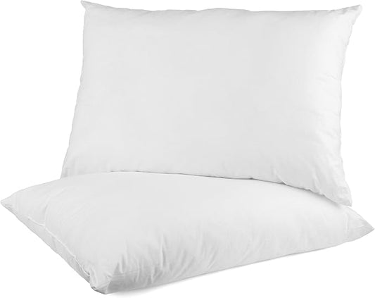 2 Pack Super Bounce Back Pillows Luxury Premium Fibre Filling for Superior Comfort and Support by OLIVIA ROCCO