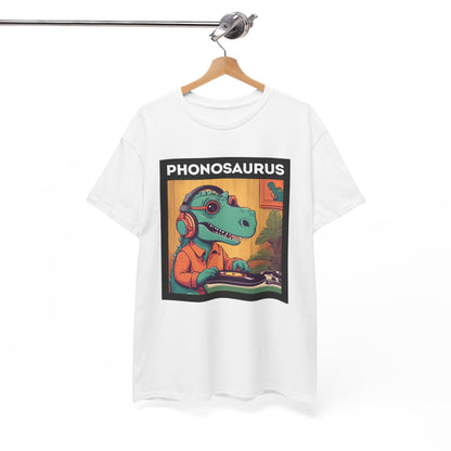 'Phonosaurus' Men's Vinyl T-Shirt