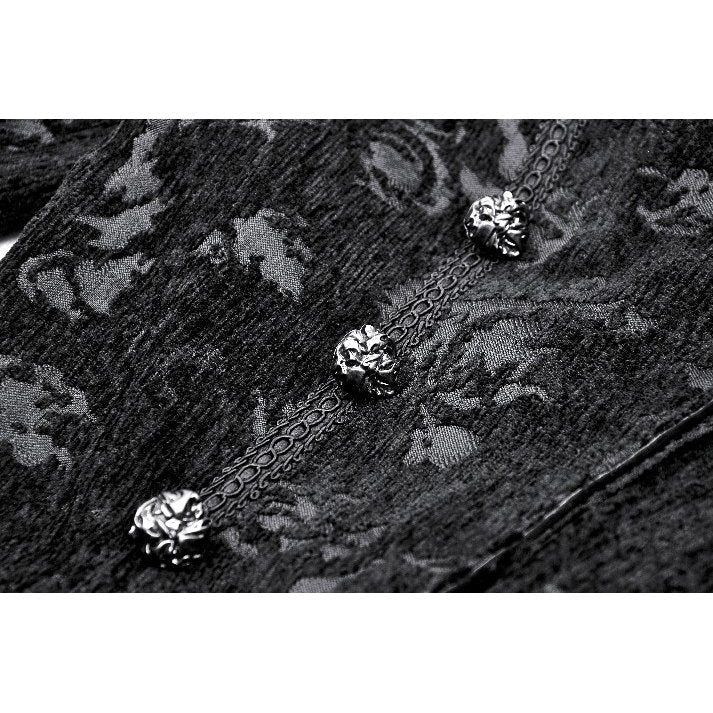 Dark in Love Arwen Black Brocade Jacket