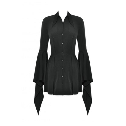 Dark in Love Darya Witchy Bell-Sleeve Shirt Dress