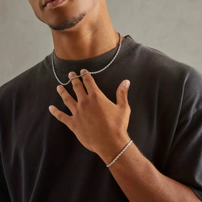 Rope Chain (Silver) 3mm
