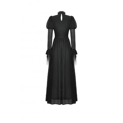 Dark in Love Harlow Dark Enchantress Gothic Lace Maxi Dress