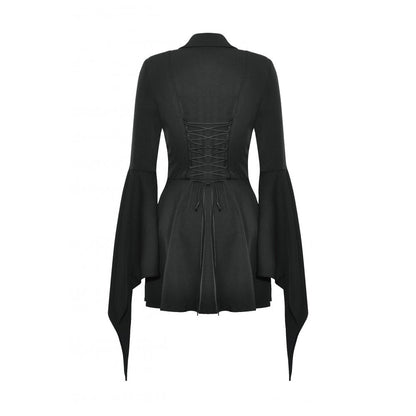 Dark in Love Darya Witchy Bell-Sleeve Shirt Dress