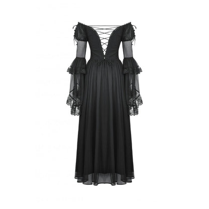 Dark in Love Millicent Black Tulle Feather Fantasy dress