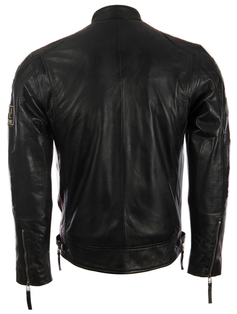 CXUS Men's Racing Biker Jacket - Black
