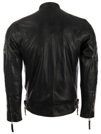CXUS Men's Racing Biker Jacket - Black