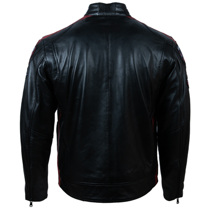 LSS3 Men's Racing Biker Jacket - Black