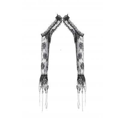 Dark in Love Thalassa Floral Lace Draped Arm Sleeves