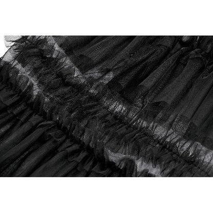 Dark in Love Ophelia Tiered Tulle Knee-High Socks