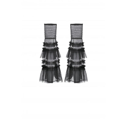 Dark in Love Ophelia Tiered Tulle Knee-High Socks
