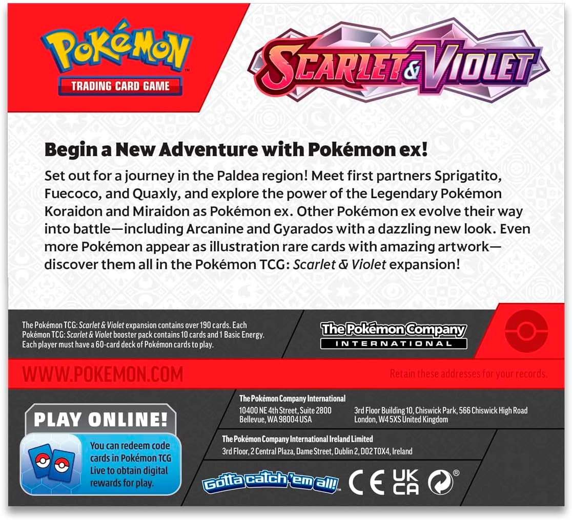 Pokemon TCG: Scarlet and Violet 1 Booster Display Box (36 Booster Packs)