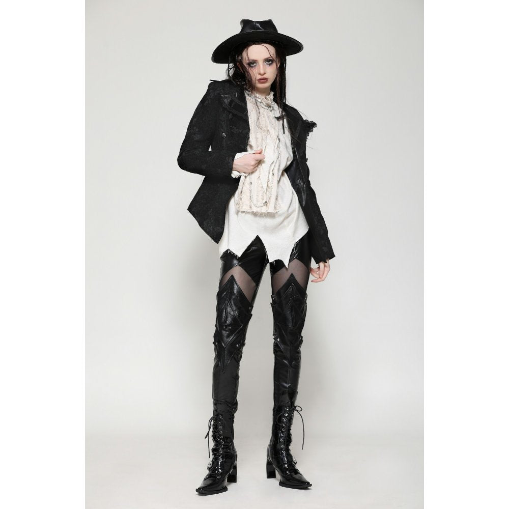 Dark in Love Arwen Black Brocade Jacket