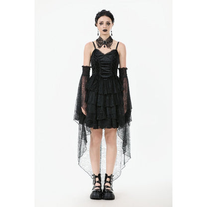 Dark in Love Seraphine Black Lace Ruffle Arm Sleeves