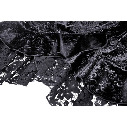 Dark In Love Zira Velvet Fishtail Skirt