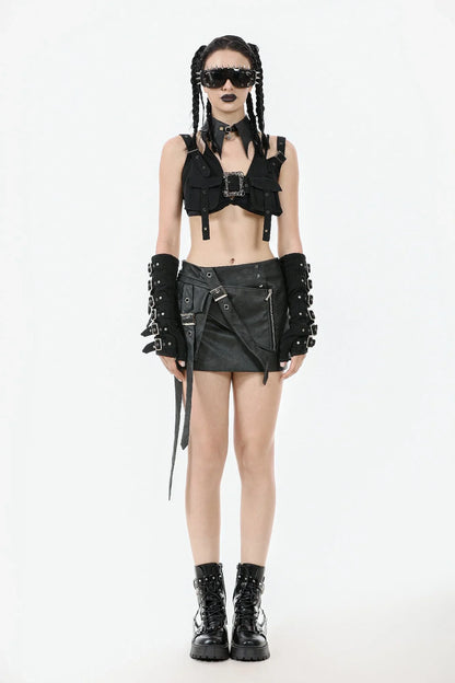 Dark in Love Belladonna Batwing Star Charm Collar