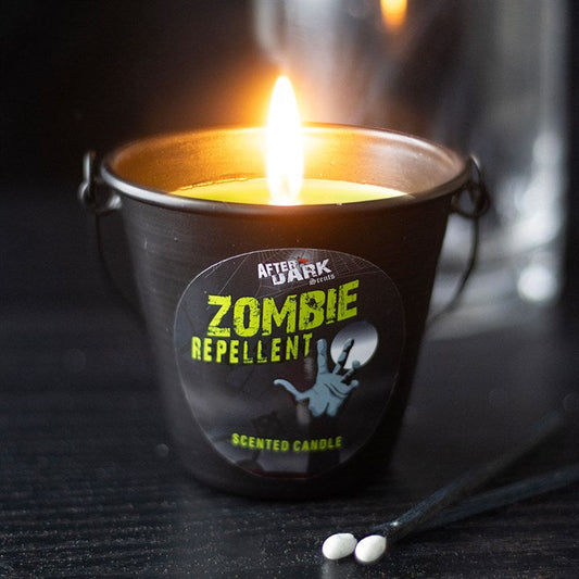 Zombie Repellent Candle Bucket Sold by Funny Store