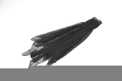 Dark in Love Seraphine Black Lace Ruffle Arm Sleeves