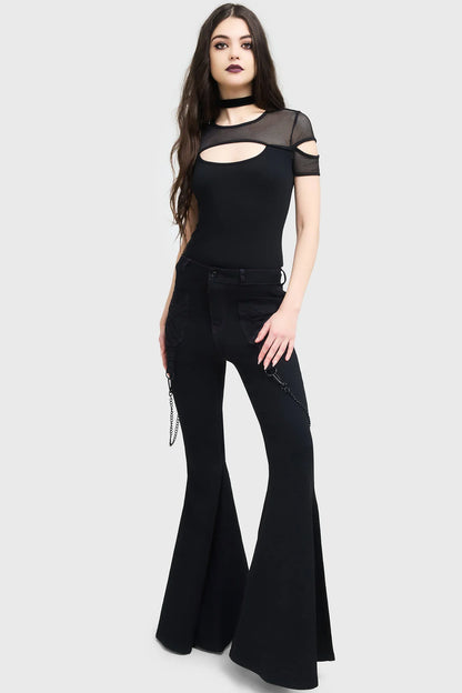Killstar Beliala Fit & Flare Trousers
