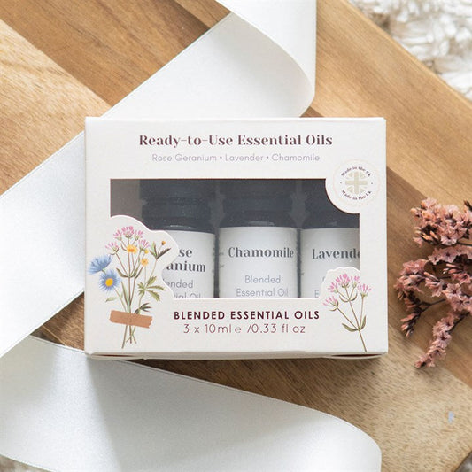 Set of 3 Floral Blended Essential Oils Sold by Funny Store