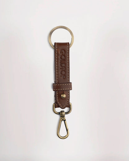 Leather Belt Loop Keyring (Slim)