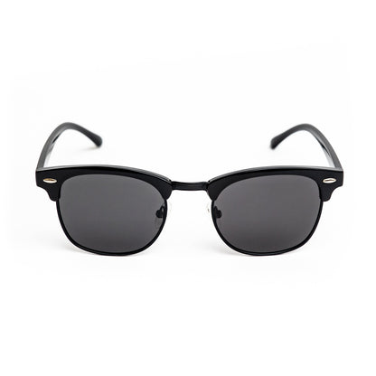 Black Retro Half Frame Shades