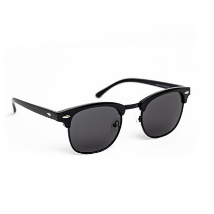 Black Retro Half Frame Shades