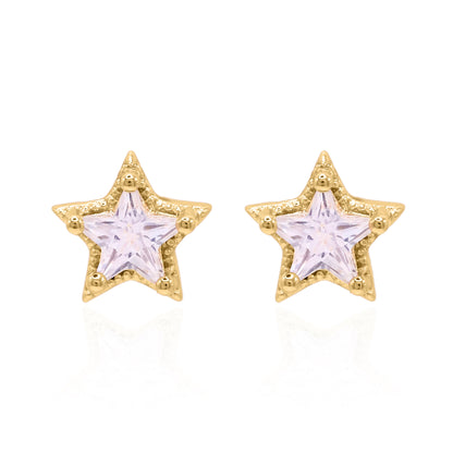 Brooke Star Stud Earrings | 18K Gold Plated