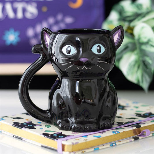 Cute and Creepy Black Cat Mug Sold by Funny Store