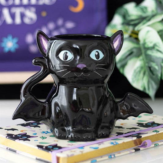 Cute and Creepy Bat Cat Mug Sold by Funny Store