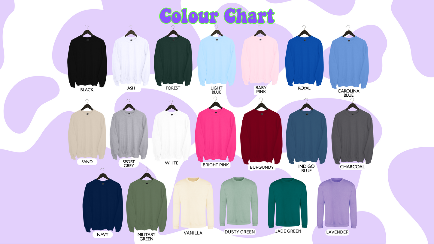 Gluten Free Girlie Friendship Bracelet embroidered crewneck sweatshirt