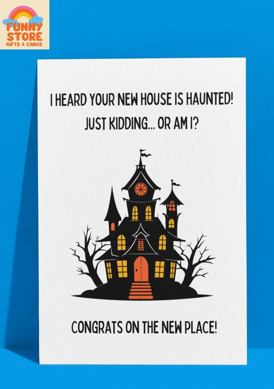 Haunted House New House Greeting Card Sold by Funny Store
