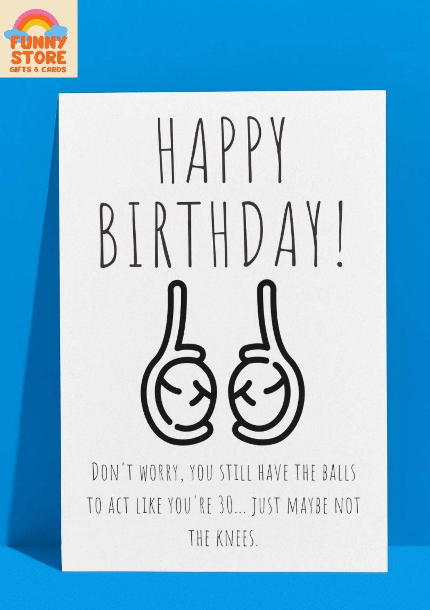 Funny Birthday Card: "Don't Worry, You Still Have The Balls..." Sold by Funny Store