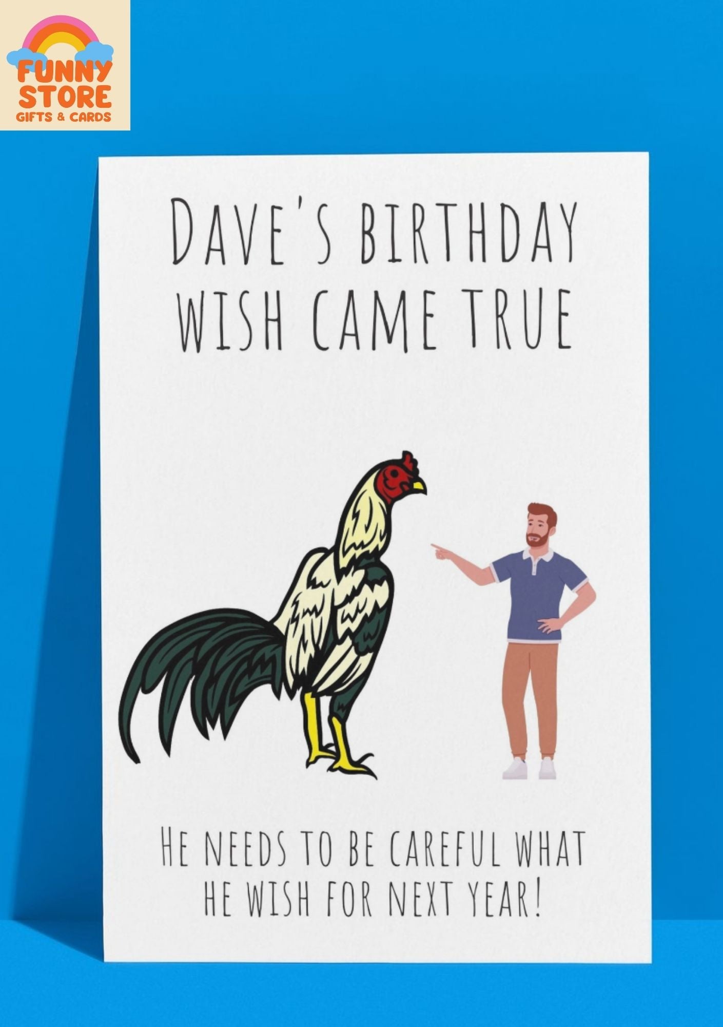 Custom Name Funny Birthday Card: Be Careful What You Wish For! Sold by Funny Store