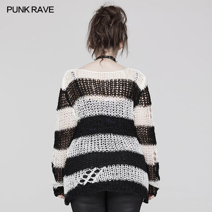 Punk Rave Cosima Knit Sweater - White