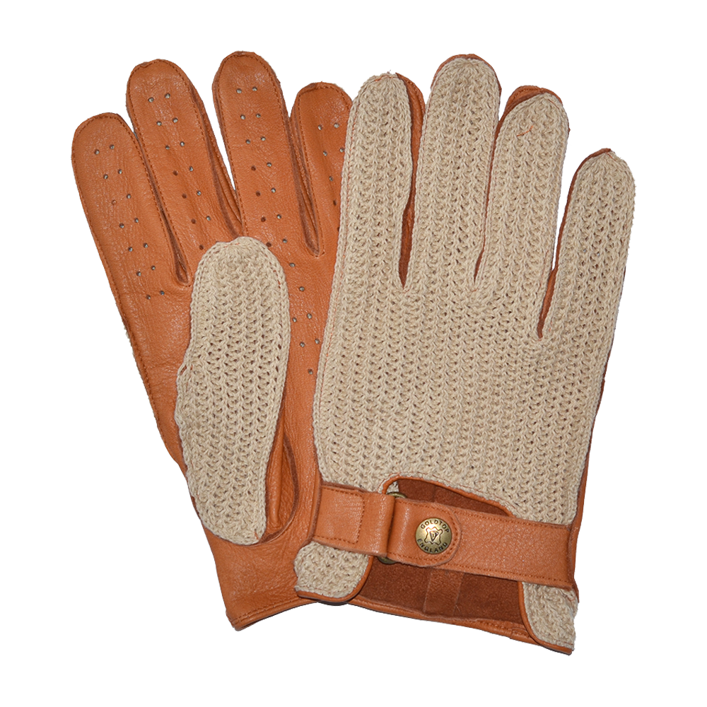 Deerskin Leather String Back Driving Gloves