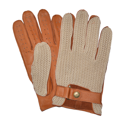 Deerskin Leather String Back Driving Gloves