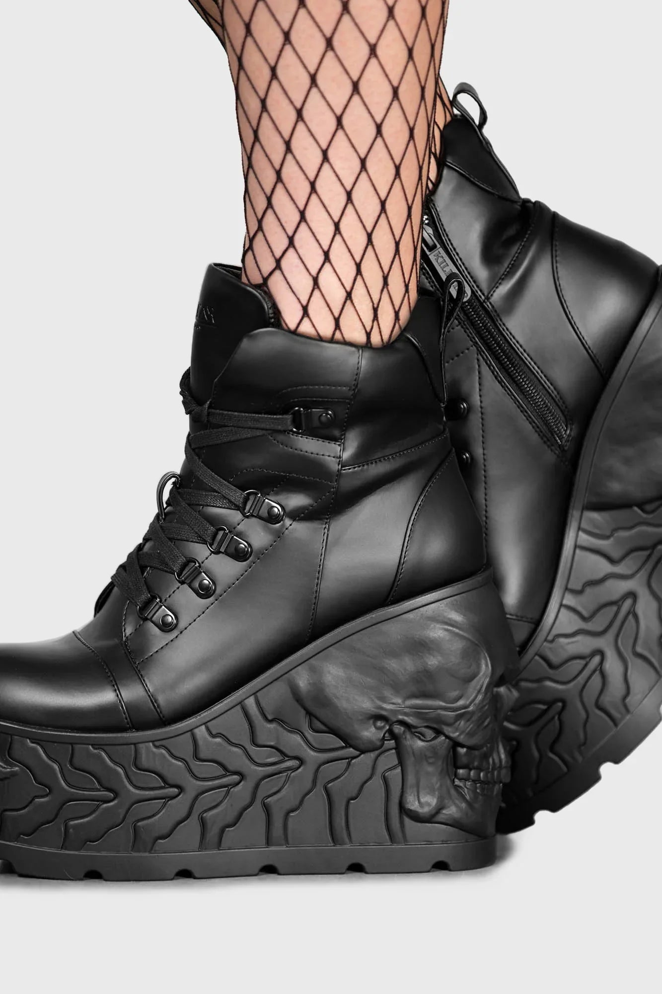 Killstar Doom Skull Platform Boot