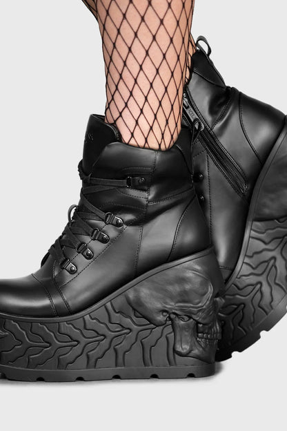 Killstar Doom Skull Platform Boot