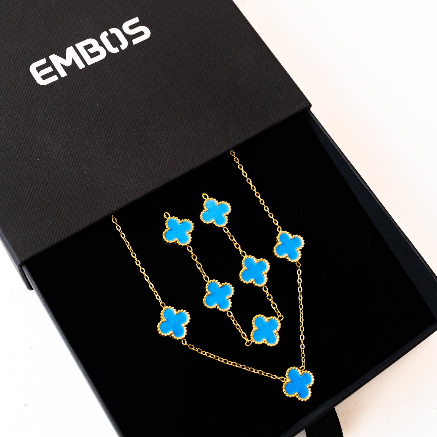 Clover Set (Gold/Blue)