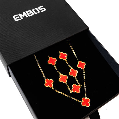 Clover Set (Gold/Red)