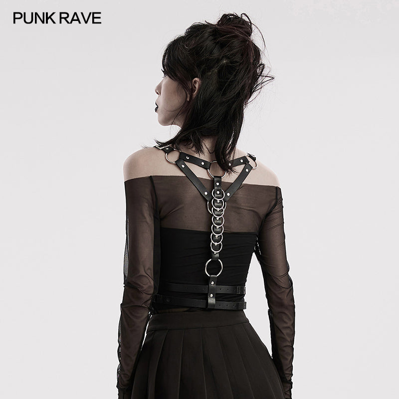Punk Rave Elara O-ring Harness Belt