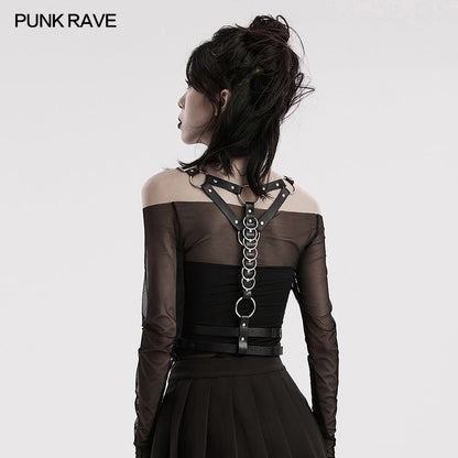 Punk Rave Elara O-ring Harness Belt