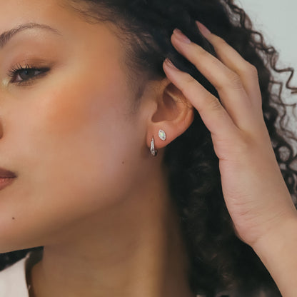 Eloise Opal Stud Earrings | 925 Silver Plated