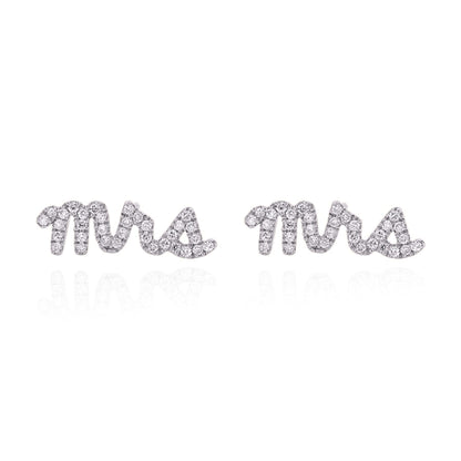 Ettie 'Mrs' Stud Earrings | 925 Sterling Silver