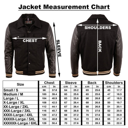 V3CS Men's Trucker Bomber Jacket - Black