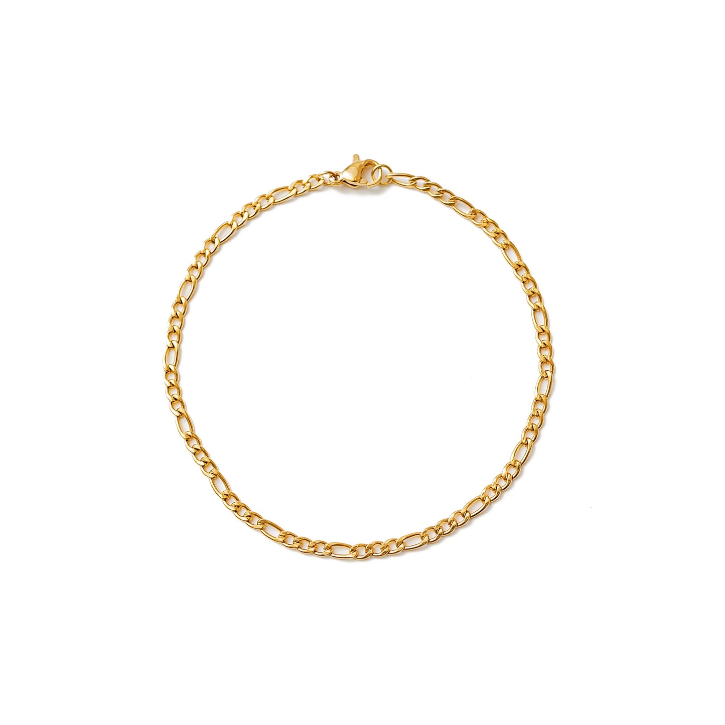 Figaro Bracelet (Gold) 3mm