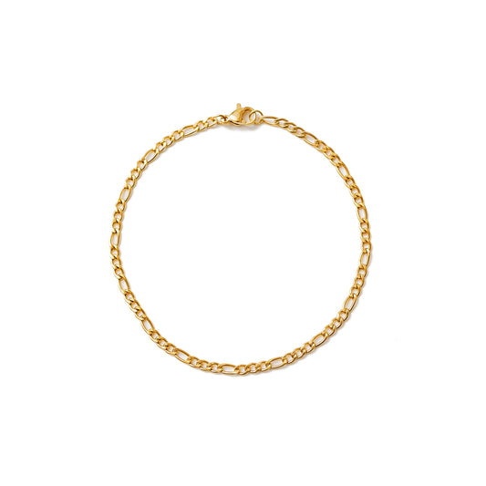 Figaro Bracelet (Gold) 3mm