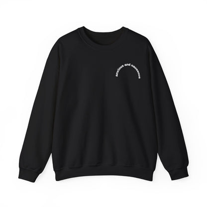 Anxious & Nauseous embroidered crewneck sweatshirt